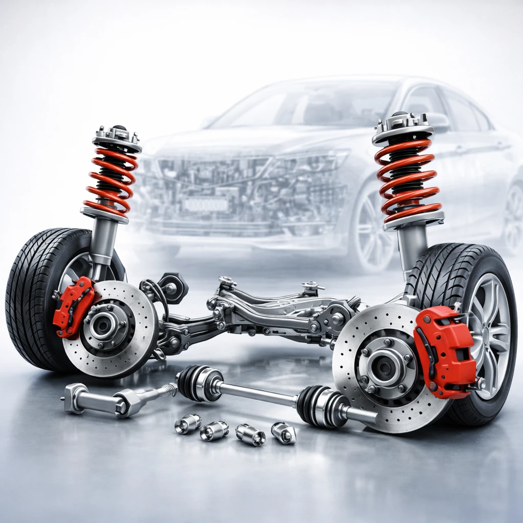 Oś przednia i inne elementy