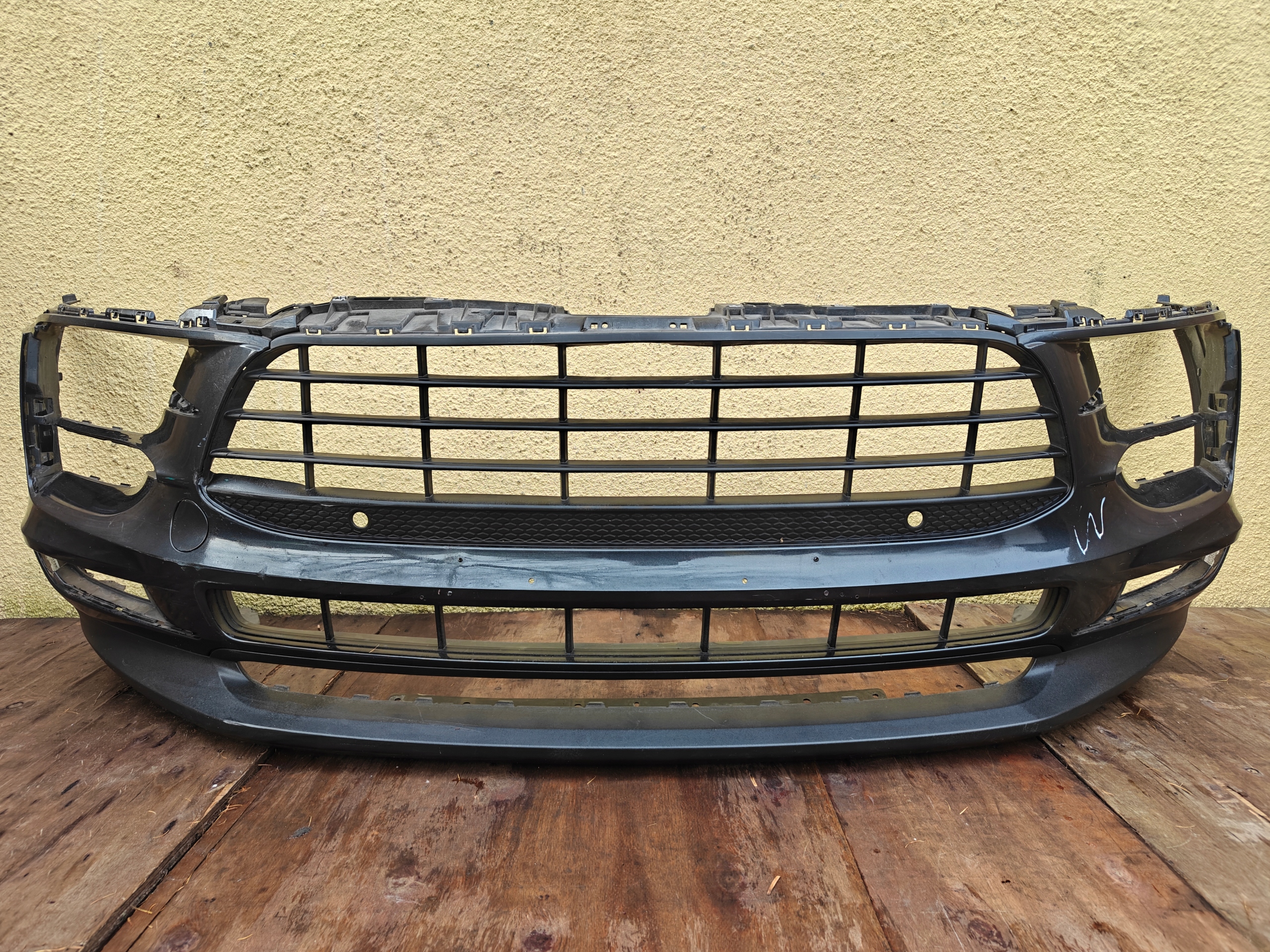 PORSCHE MACAN 95B zderzak przód przedni + kratka spoiler 95B807061M