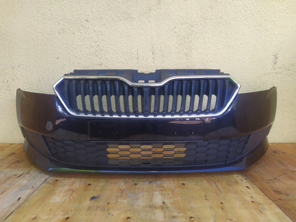 SKODA FABIA III 3 LIFT 6V 6V0 zderzak przód przedni + kratka
