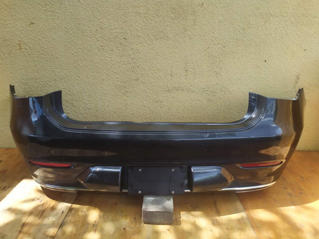 MERCEDES EQS V297 W297 zderzak tył tylny KOMPLETNY + dyfuzor PDC USA